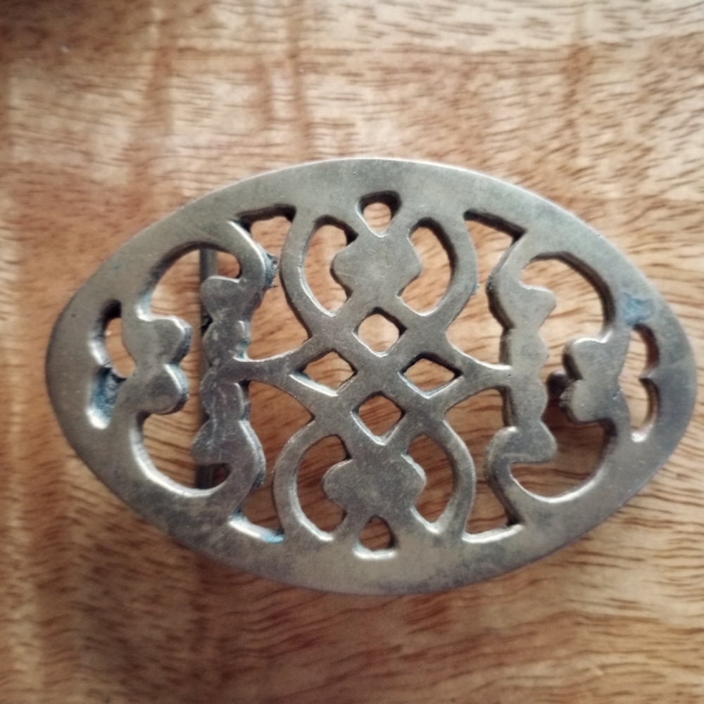 Vintage brass belt buckle men/women